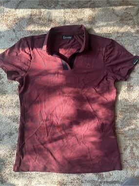 Cavallo Women's Deep Burgundy Polo Top